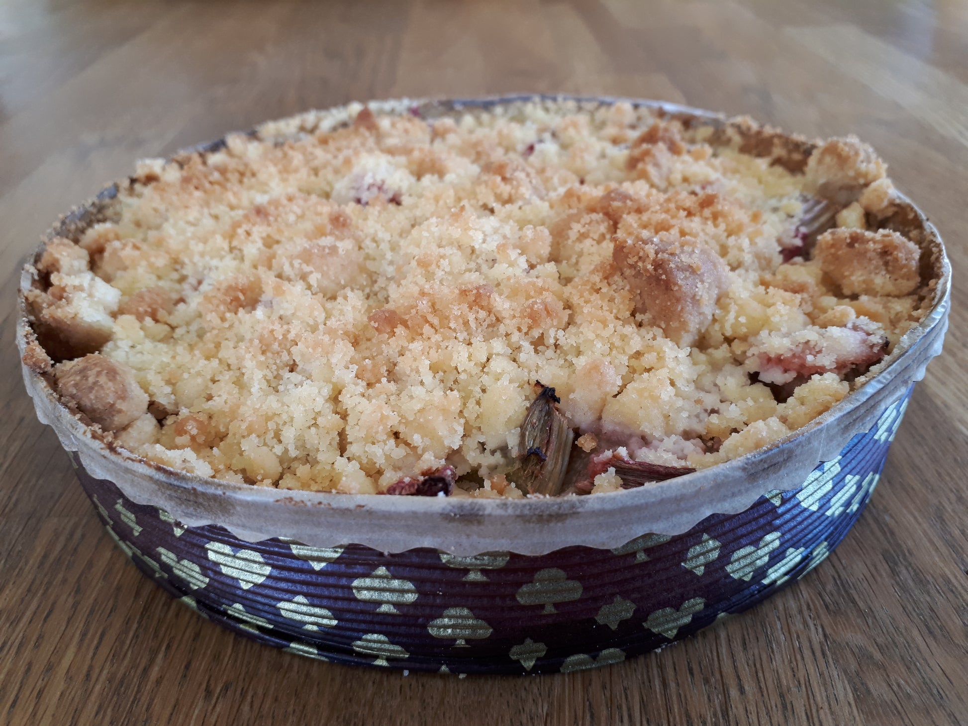 Rhabarberkuchen mit Streusel